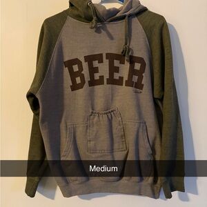 Spencer's Olive and Charcoal Beer Hoodie